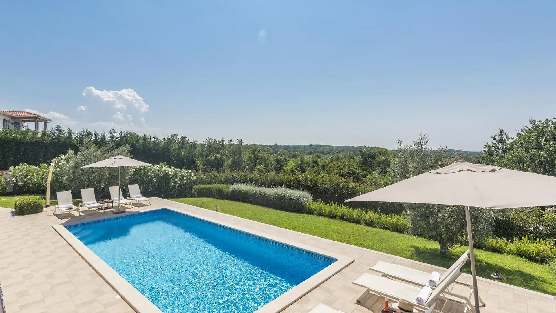 Villa Sterpazzi For 8 People Near Porec With 38 M2 Heated Pool, Sea View & Wellness Višnjan 0*,  Horvátország